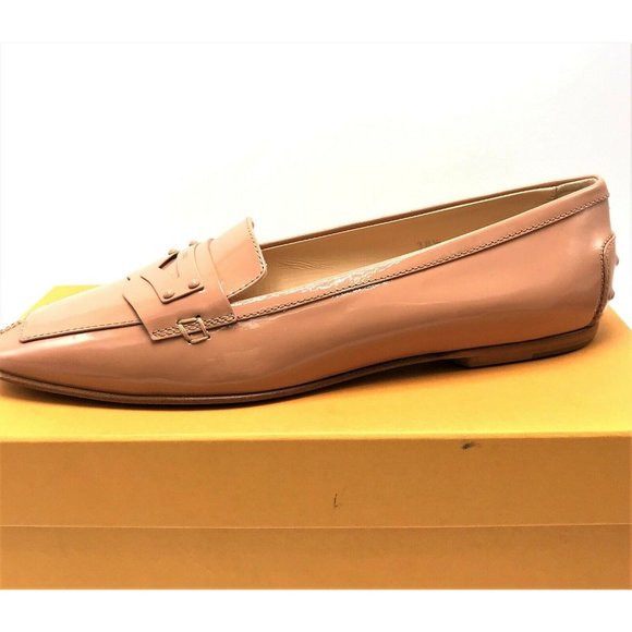 TOD'S Tapered Toe Penny Loafers Slip-Ons - Picture 6 of 9
